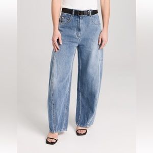 Tibi Classic Wash Denim Sid Jean Short